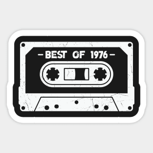 Best of 1976 Retro Cassette Tape 1976 Birthday Sticker